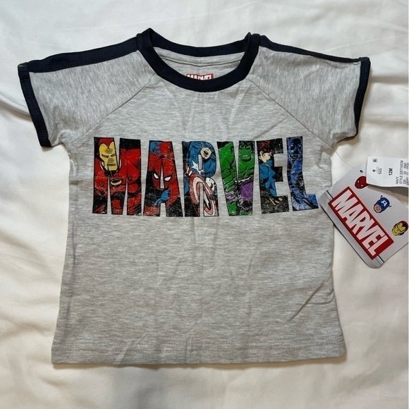 Marvel Other - 🐶🐶🐶NWT Boys Marvel size 12 months gray t-shirt🐶🐶🐶